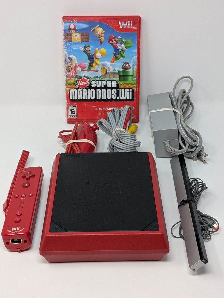 (Pick Up In Store) Nintendo Wii Mini Bundle with Super Mario Bros. Wii