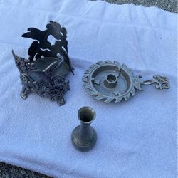 Hummingbird Pewter Candle Holder & More