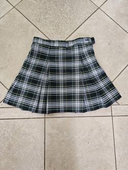 Girl's Plaid Uniform Skirt
