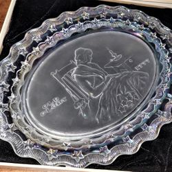 Fostoria "Old Glory Plate - American Milestone Vintage Crystal
