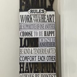 Family Wall Decor Sign