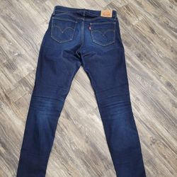 Levi's 711 Womens Mid-Rise Skinny blue Jeans  W27 L 29.