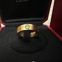 Cartier Love Ring With Certificate And Box