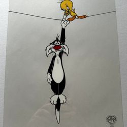 Tweety Bird and Sylvester The Cat  Vintage Sericel