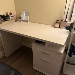 White desk