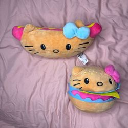 hello kitty hot dog plushie set 🎀