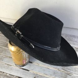 Old Black Hat.    South Austin.   Size Not Marked.  Approx Medium.  
