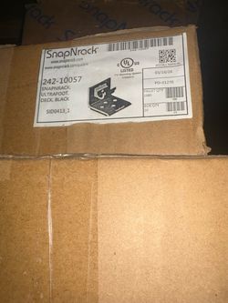 SnapNRack Ultrafoot mounts for solar panels