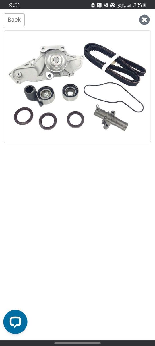 2004-2012 Acura Tl Water Pump/timing Belt