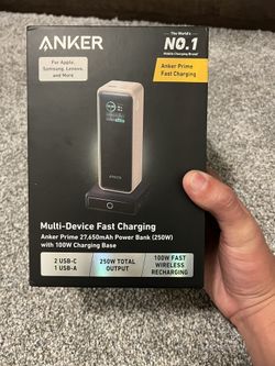 Brand New Sealed – Anker Prime 27,650mAh 250W Power Bank + 100W Charging Base