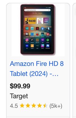 Amazon Tablet Fire HD 8 Pink 