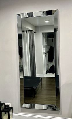 VCF Thick Glass Floor Mirror, Gently Used