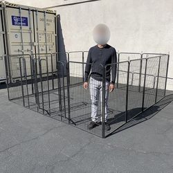 (New in box) $270 Large 10x10ft Heavy Duty 48” Tall, 16-Panels Dog Playpen Pet Exercise Fence Crate Kennel 