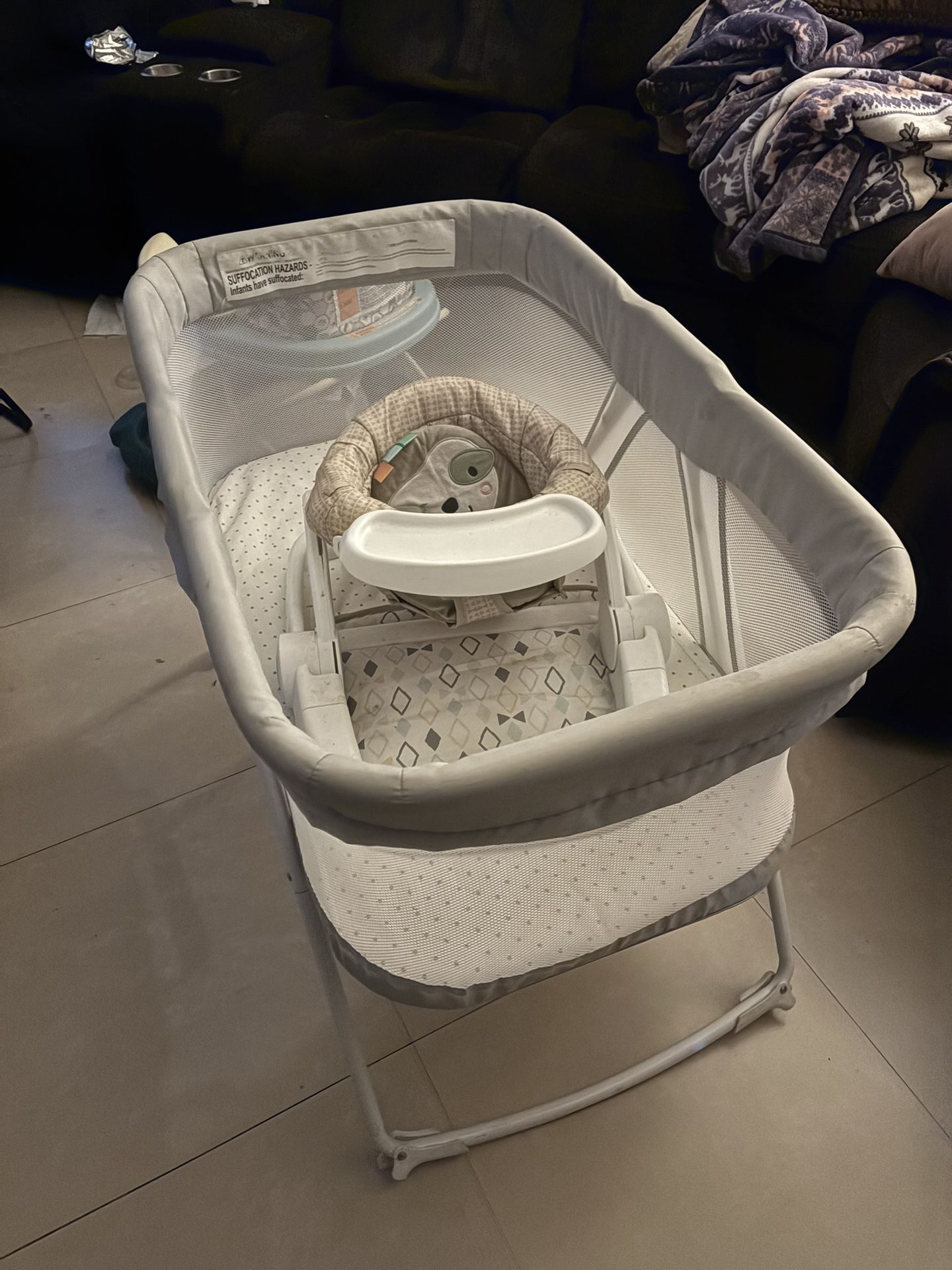 Baby Crib And Baby Training Seat