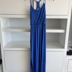 Women’s Candies Blue Cotton Soft Long Dress - Size M