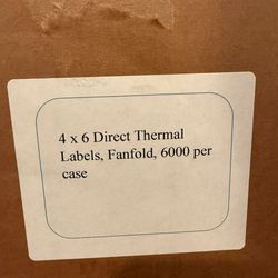 4x6 Direct Thermal Labels Fanfold