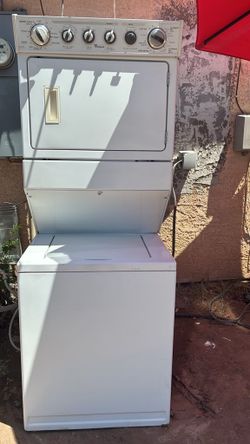 Stackable electric washer and dryer