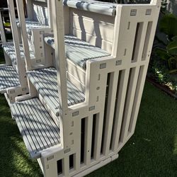 (2) Above ground pool stairs