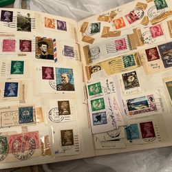 60s Stamp collection, 3 Scrapbooks, USA & Japan