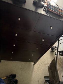 Dark wood dresser