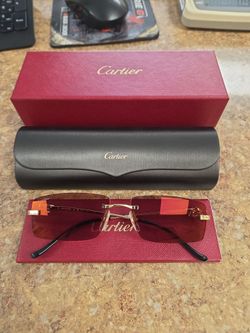 Cartier CT0430S Panthere Rimless Sunglasses