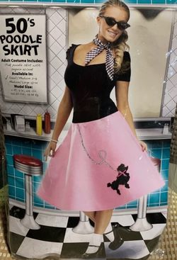 California Costumes women’s size small (6/8) 50s The Pink Satin Ladies greaser jacket costume - gently used like new