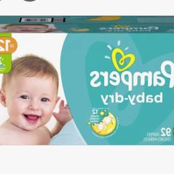 Size 4 Baby Dry Pampers 96 Count