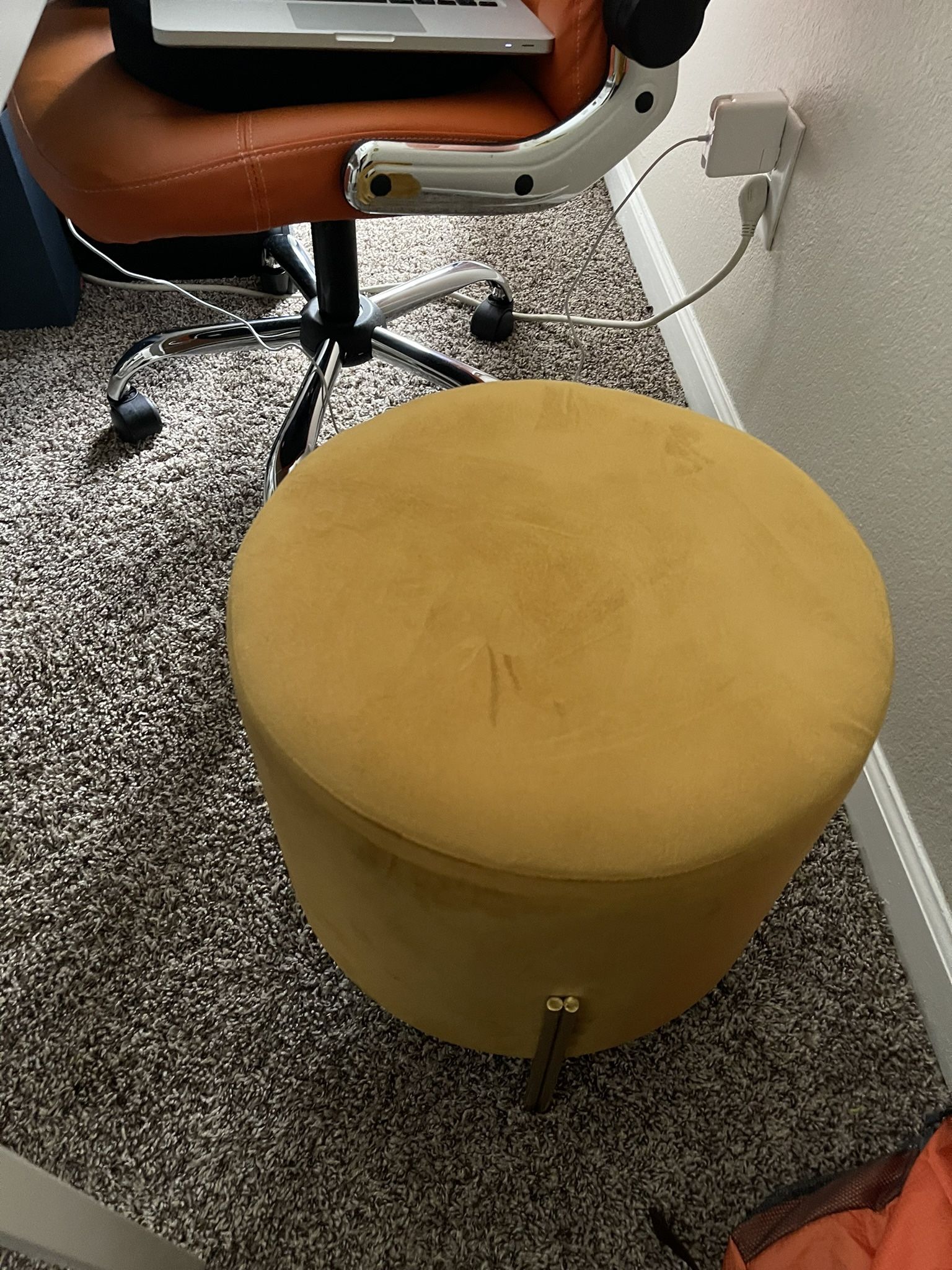Golden Foot Rest Stool 