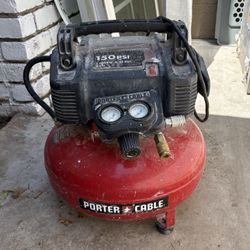Porter Cable 6 Gal. 150 PSI Portable Electric Pancake Air Compressor