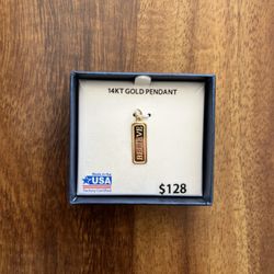 1/2 Price 14k Gold Believe Pendant 