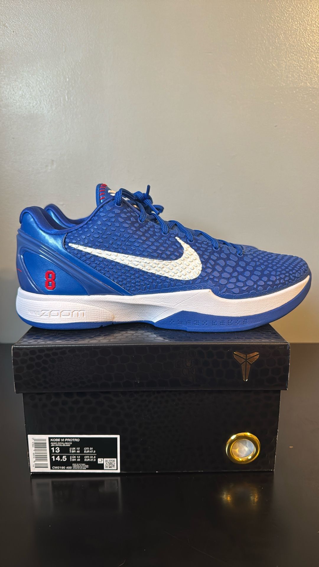 Nike Kobe 6 Protro Dodgers Sz. 13