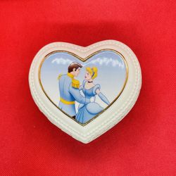 Vintage Lenox Disney Showcase Porcelain Heart Shaped Keepsake Box 
