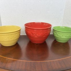 Set Of 3 Goode Berry Patch Mixing Bowls 