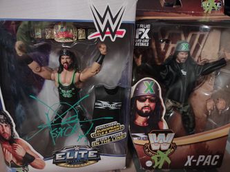 WWE Elite Flashback Series 33 Xpac Signed With Belt Shirt Wrestling Action Figure Legends 15 With Jacket Helmet DX Attitude Era Lot Rare X-pac NWO