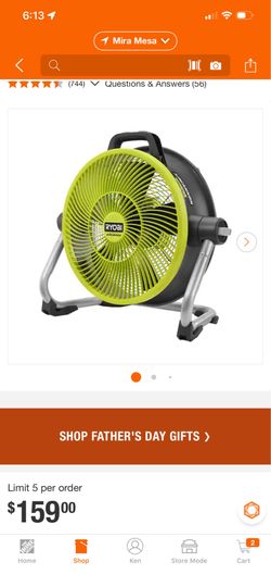 Ryobi fan