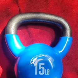 15LB KETTLEBELL STEEL WITH RUBBER COVER  
11525 S HALSTED DUNKIN DONUTS/7111.S WESTERN WALGREENS 
15$  CASH ONLY AS IS