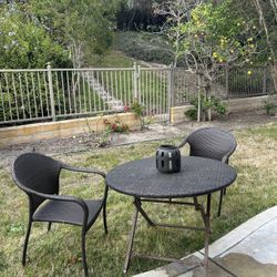 Outdoor Table & 2 Chairs 