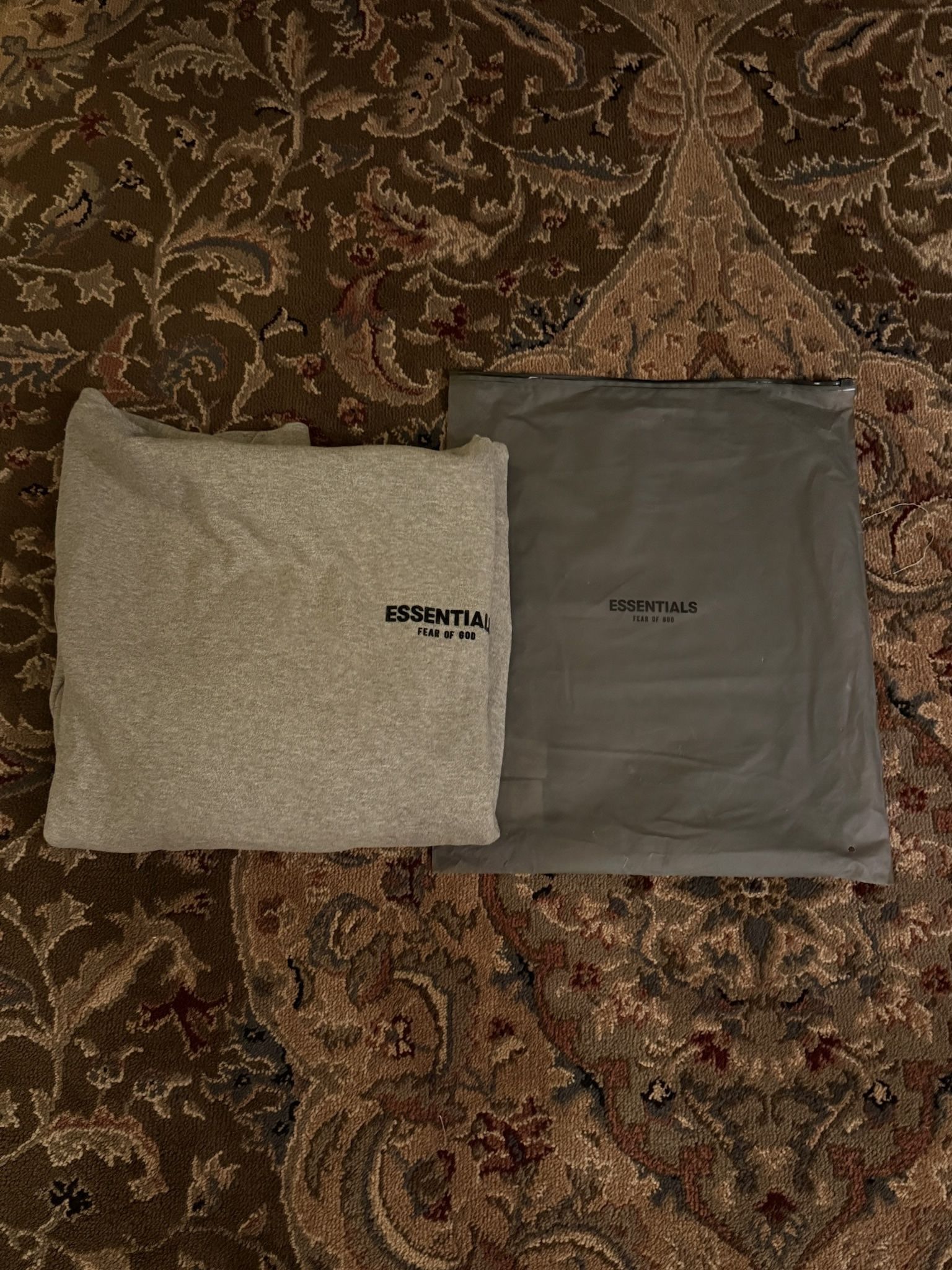 Fear of God Essentials Hoodie 'Dark Oatmeal' - Brand New - Size Medium