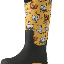 HISEA Women's Tall Rain Boots Waterproof Anti-Slip Outdoor Garden Work Size 10