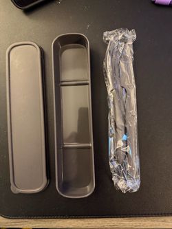 Dark Gray Portable Utensil Case with Cutlery Set
