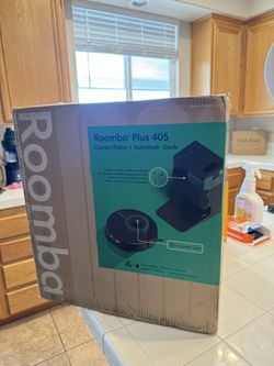 iRobot Roomba Plus 405 Robot Vacuum + AutoWash Dock