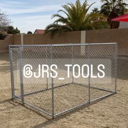 Large Chain Link Dog Run Kennel Cage Jaula New! 