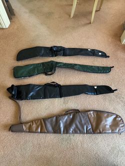 Set of 4 Soft Rifle & Shotgun Gun Cases / Slips