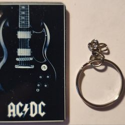 AC DC Keychain 