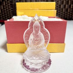 Statue of Guan Yin, Kuan Yin - Tượng Quan Âm - 白琉璃观音