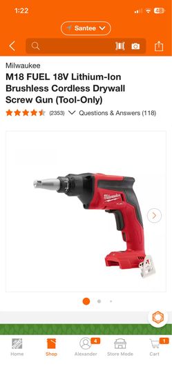 FIRM: Milwaukee M18 Drywall Screw Gun