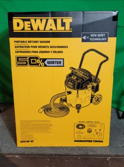 Dewalt Stealthsonic Quiet 16-Gallon Wet/Dry Vacuum with Accessories -BRAND NEW