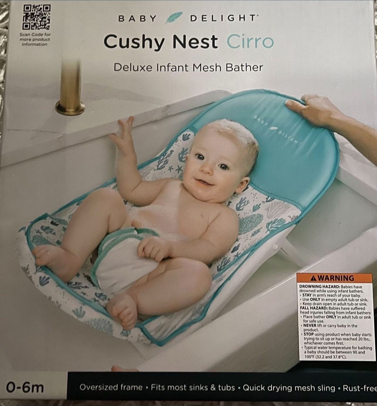 Baby Delight Cushy Nest Infant Bather - New