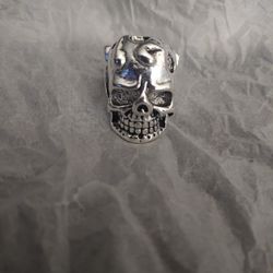 Goth Tiger Skull Ring, Size 7