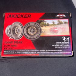 Kicker 3 1/2 Coaxial Speakers